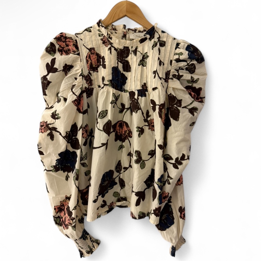 Cleobella Floral Puff Sleeve Blouse